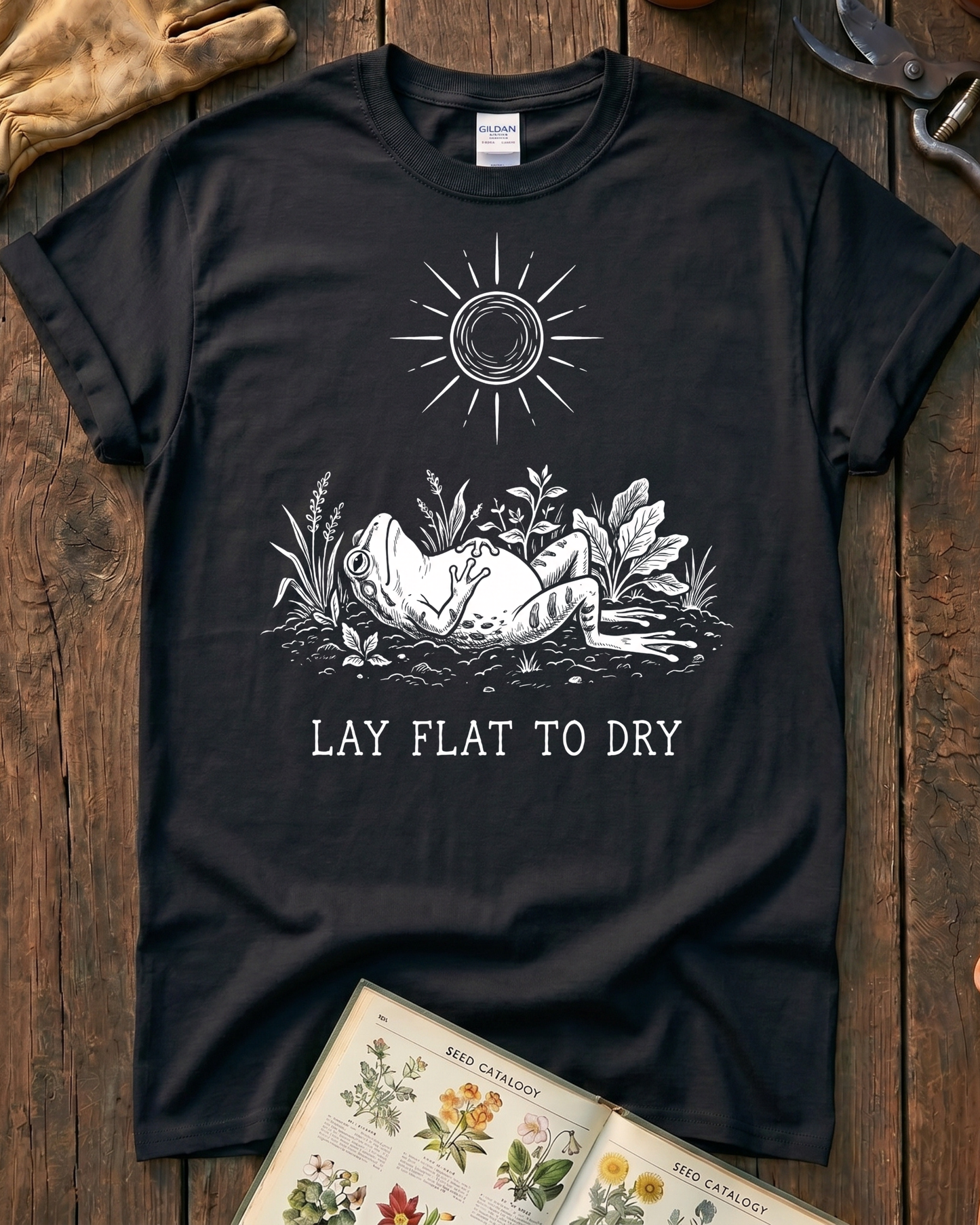 Lay Flat To Dry Frog T-Shirt