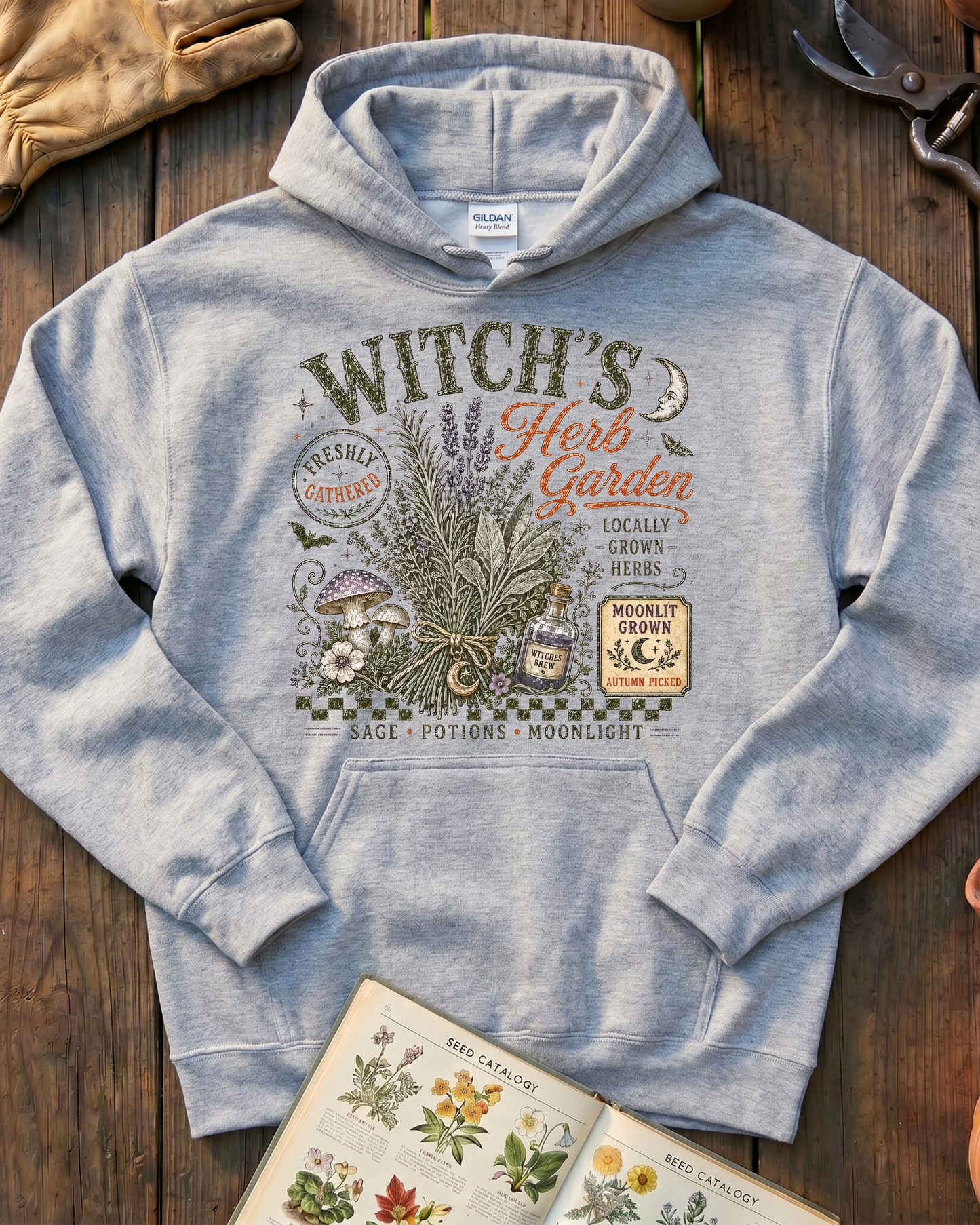 Sage Potions Moonlight Garden Hoodie