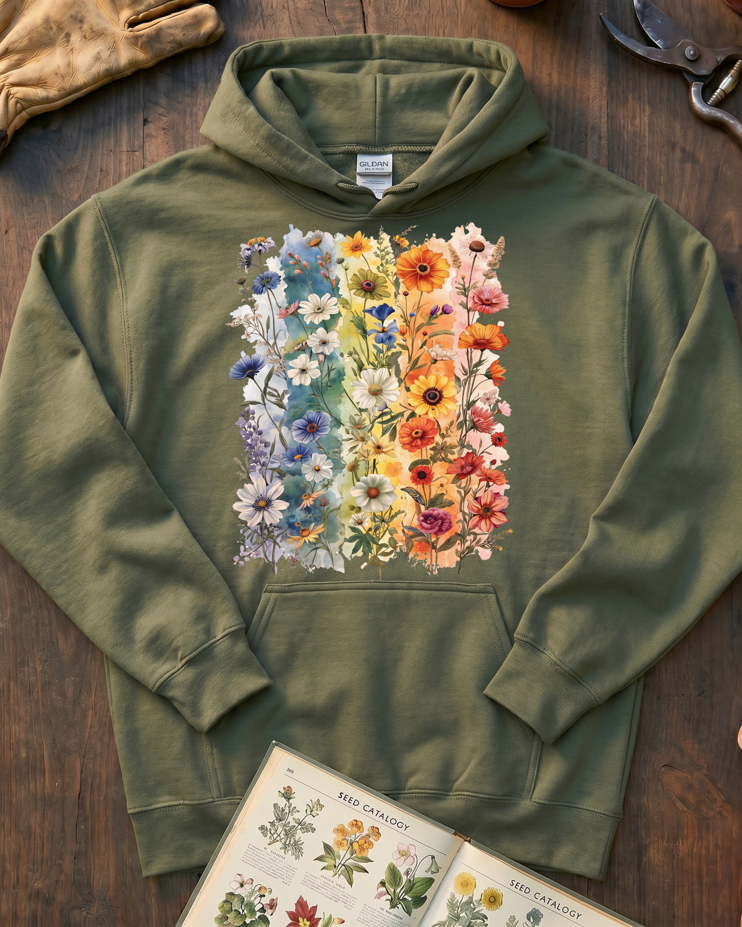 Wildflower Meadow Botanical Hoodie