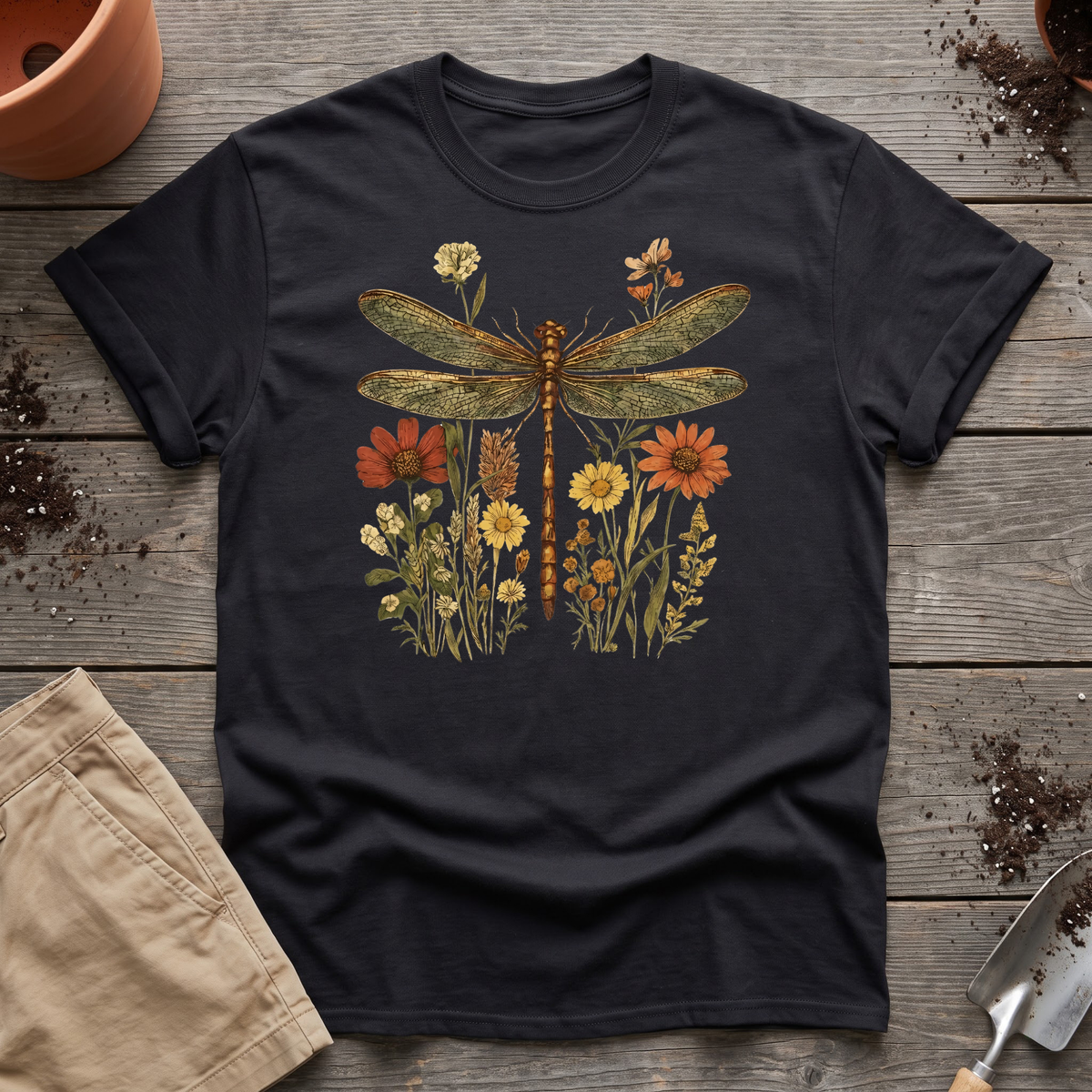 Dragonfly Wildflowers T‑Shirt