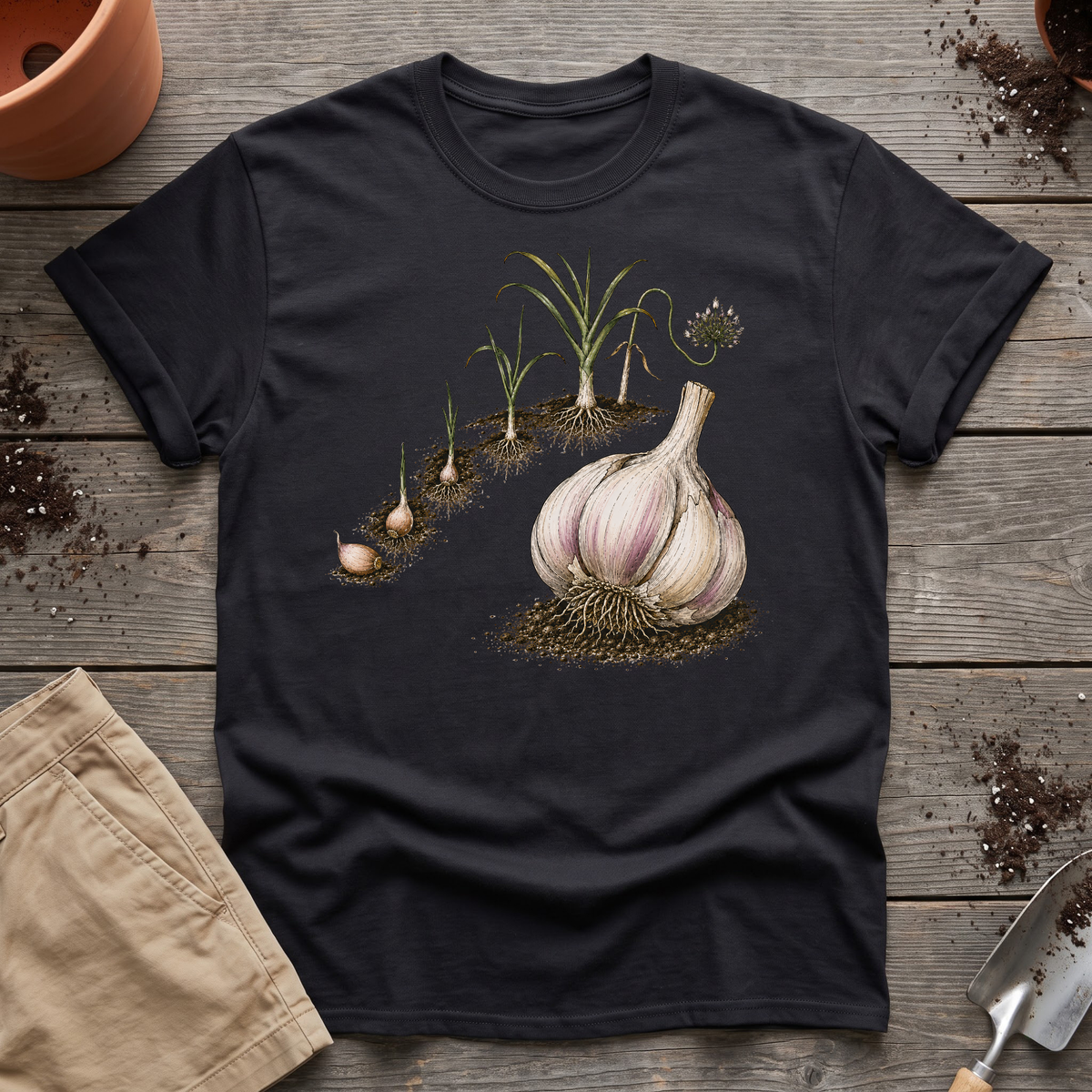 Garlic Growing Cycle T-Shirt