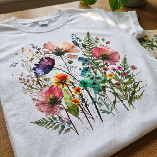 Watercolor Wildflowers T-Shirt