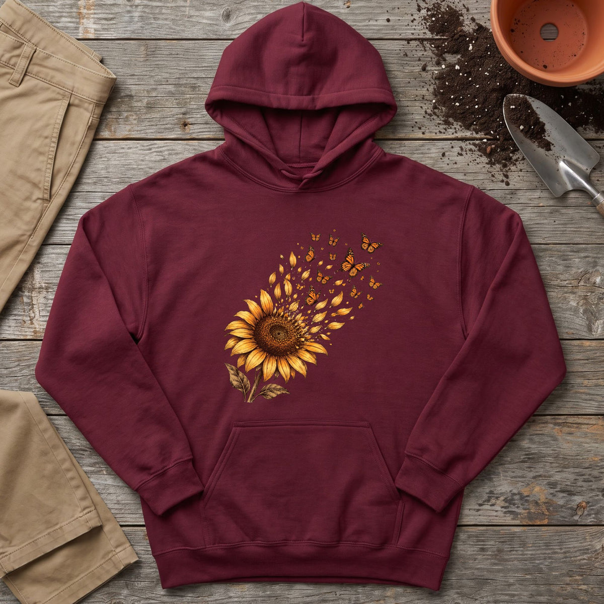 Monarch Sunflower Hoodie