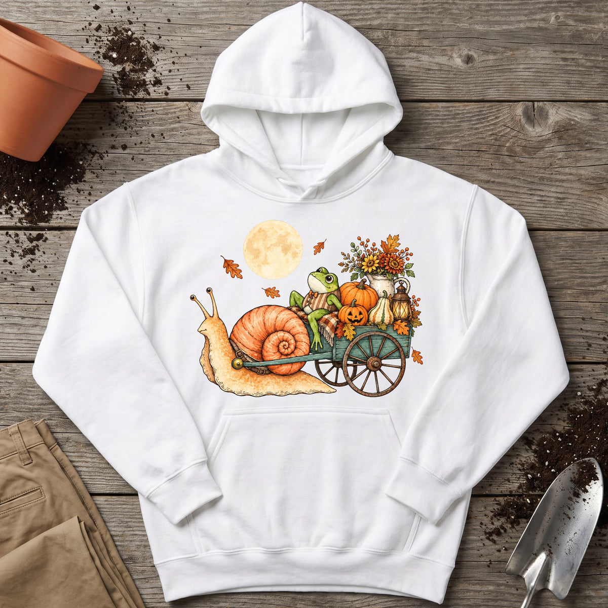 Moonlit Pumpkin Wagon Hoodie