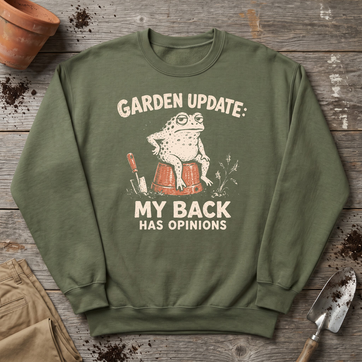 Gardening Back Pain Sweatshirt