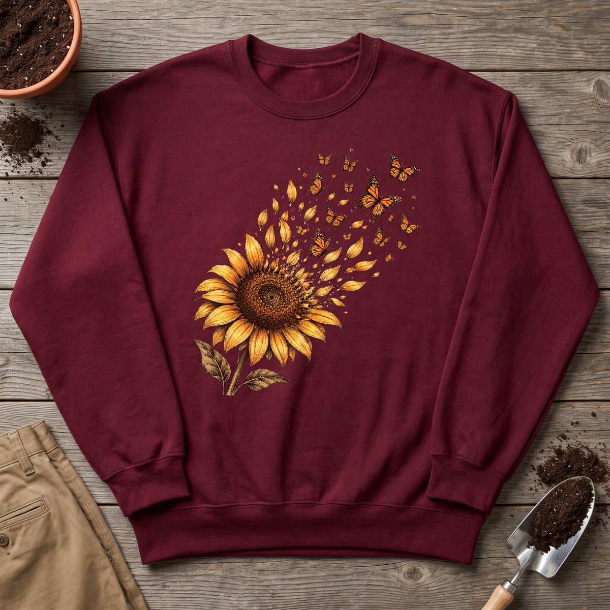 Monarch Sunflower Sweatshirt