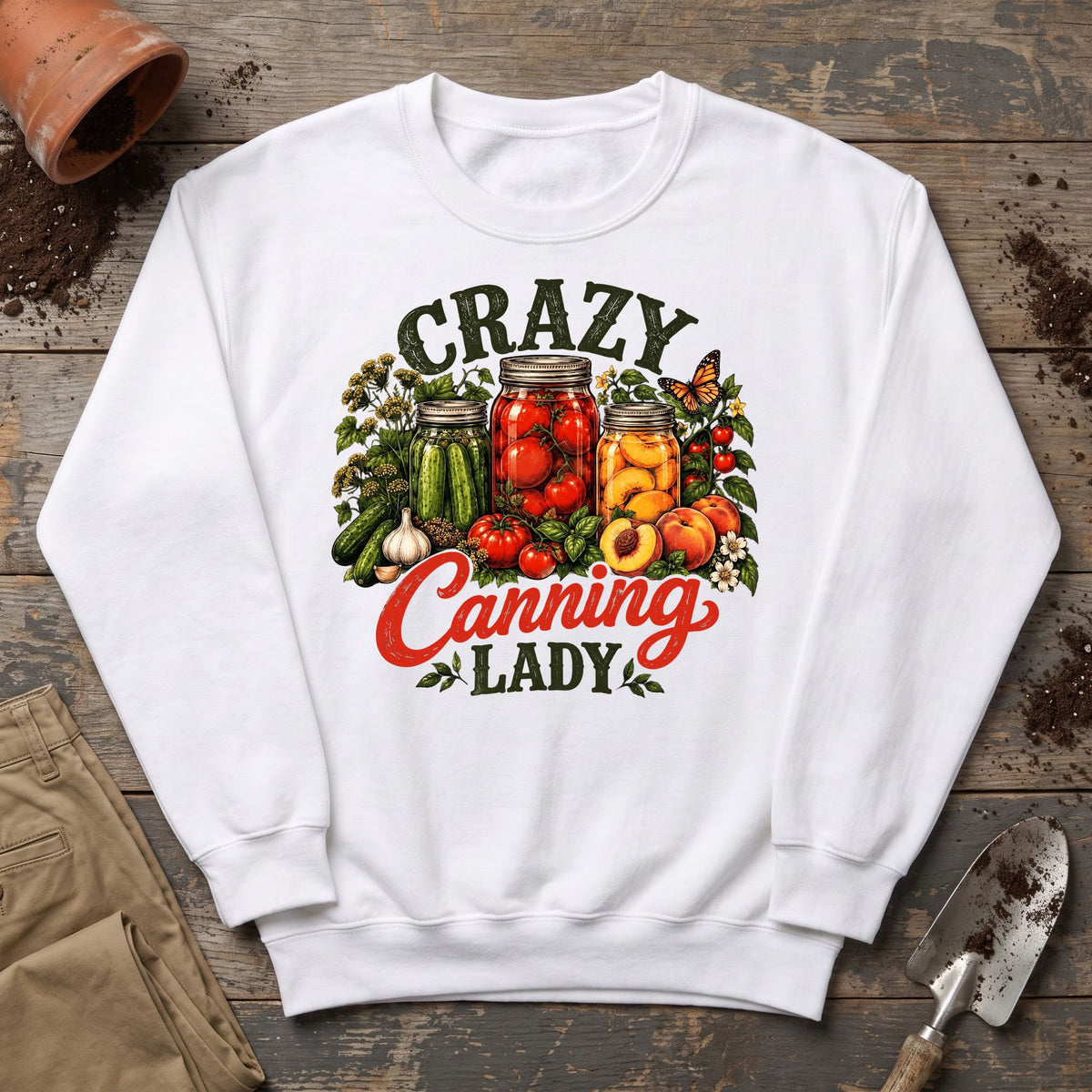 Crazy Canning Lady Sweatshirt
