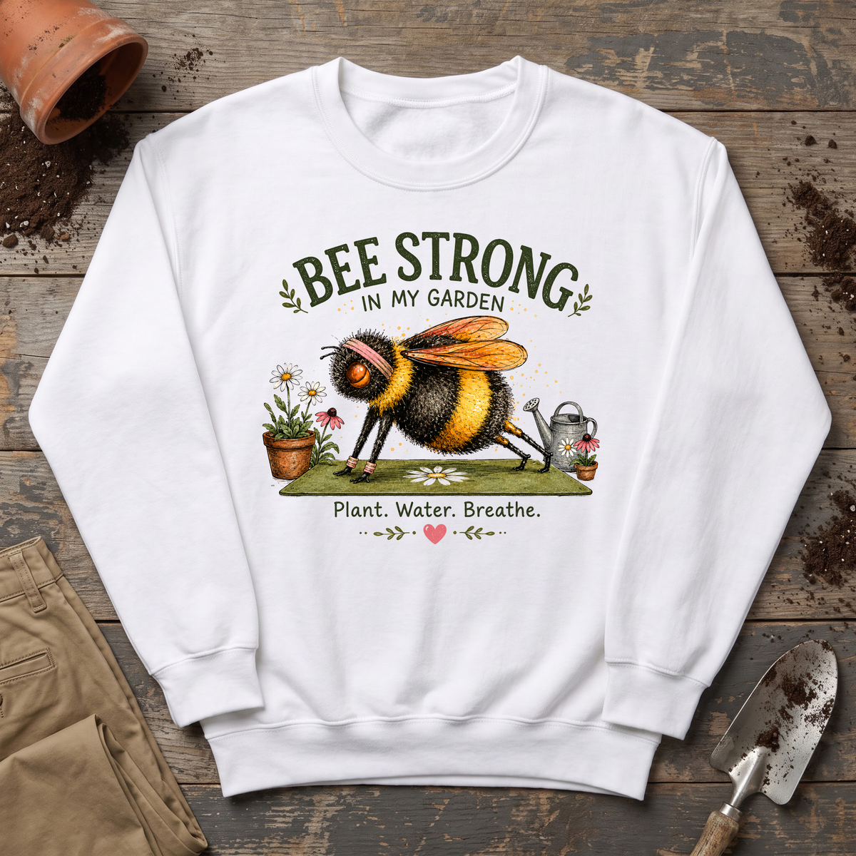 Bee Strong Garden Sweatshirt