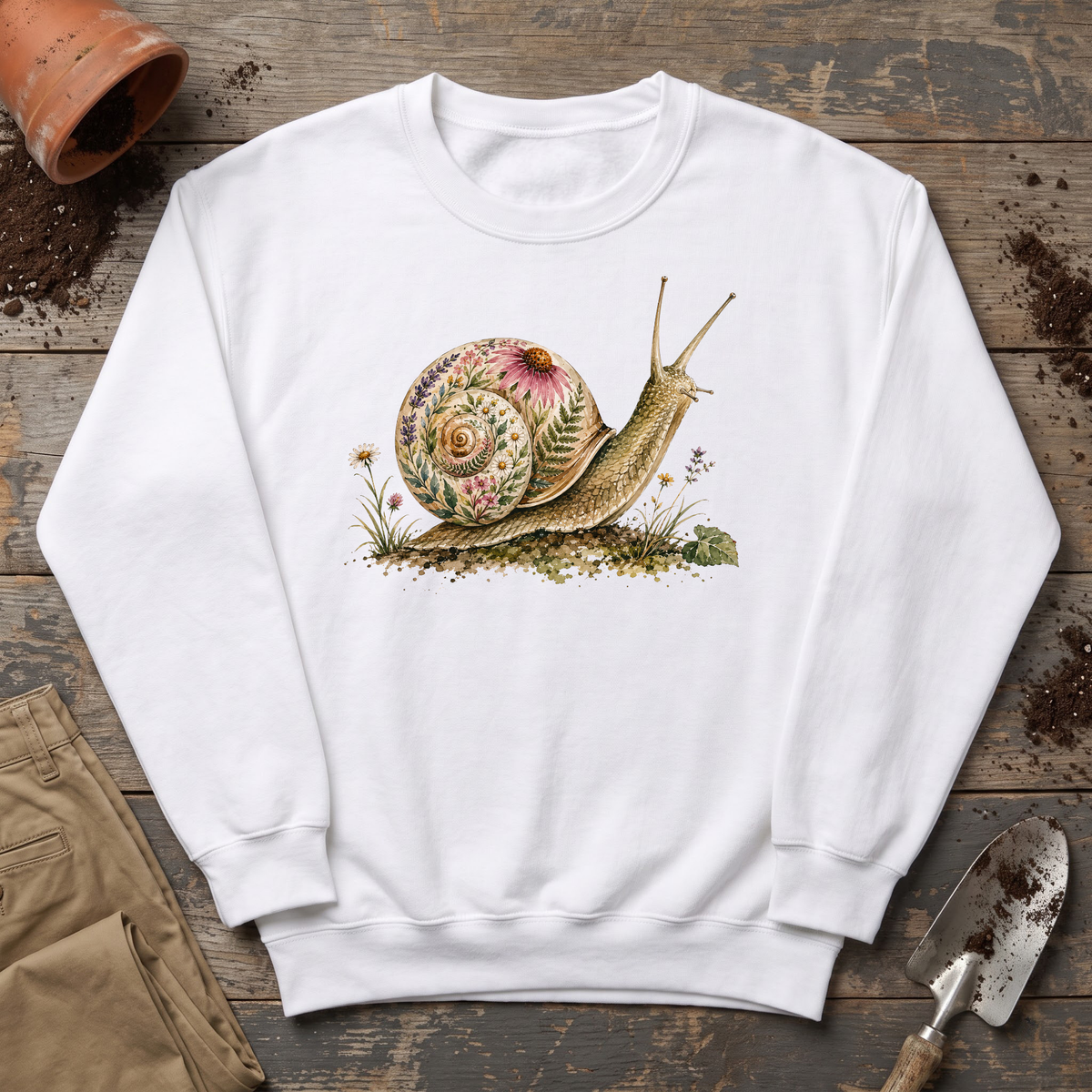 Botanical Garden Snail Sweatshirt
