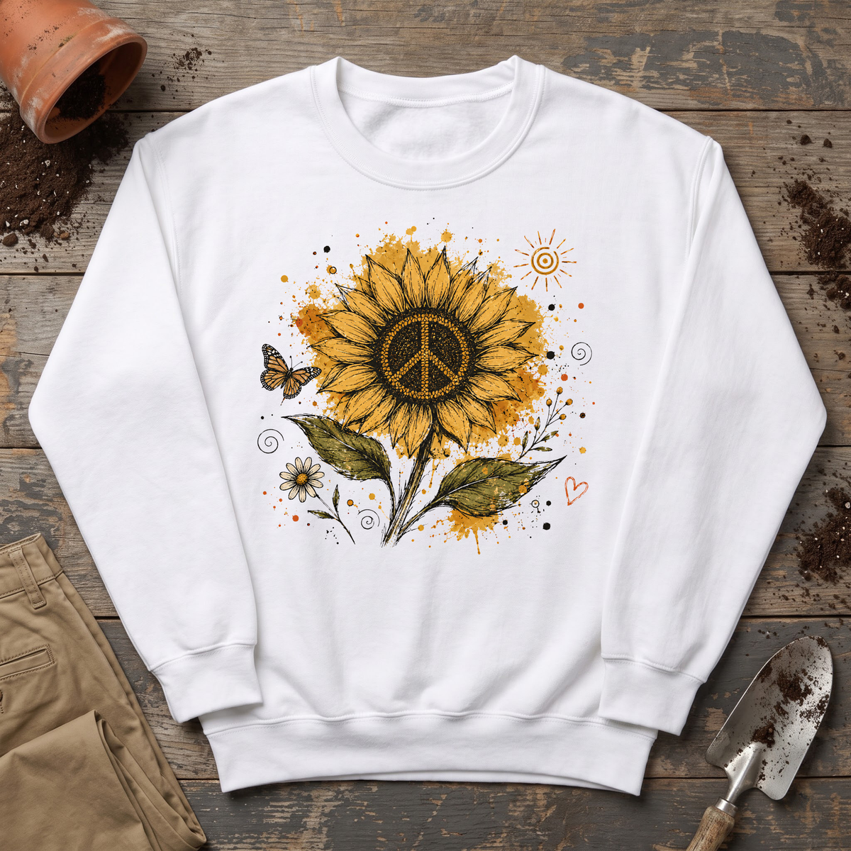 Sunflower Peace Sweatshirt