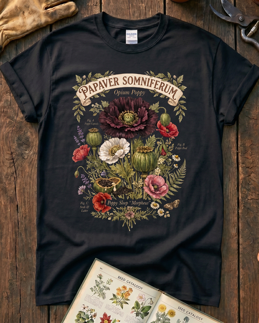 Papaver Somniferum Opium Poppy T-Shirt