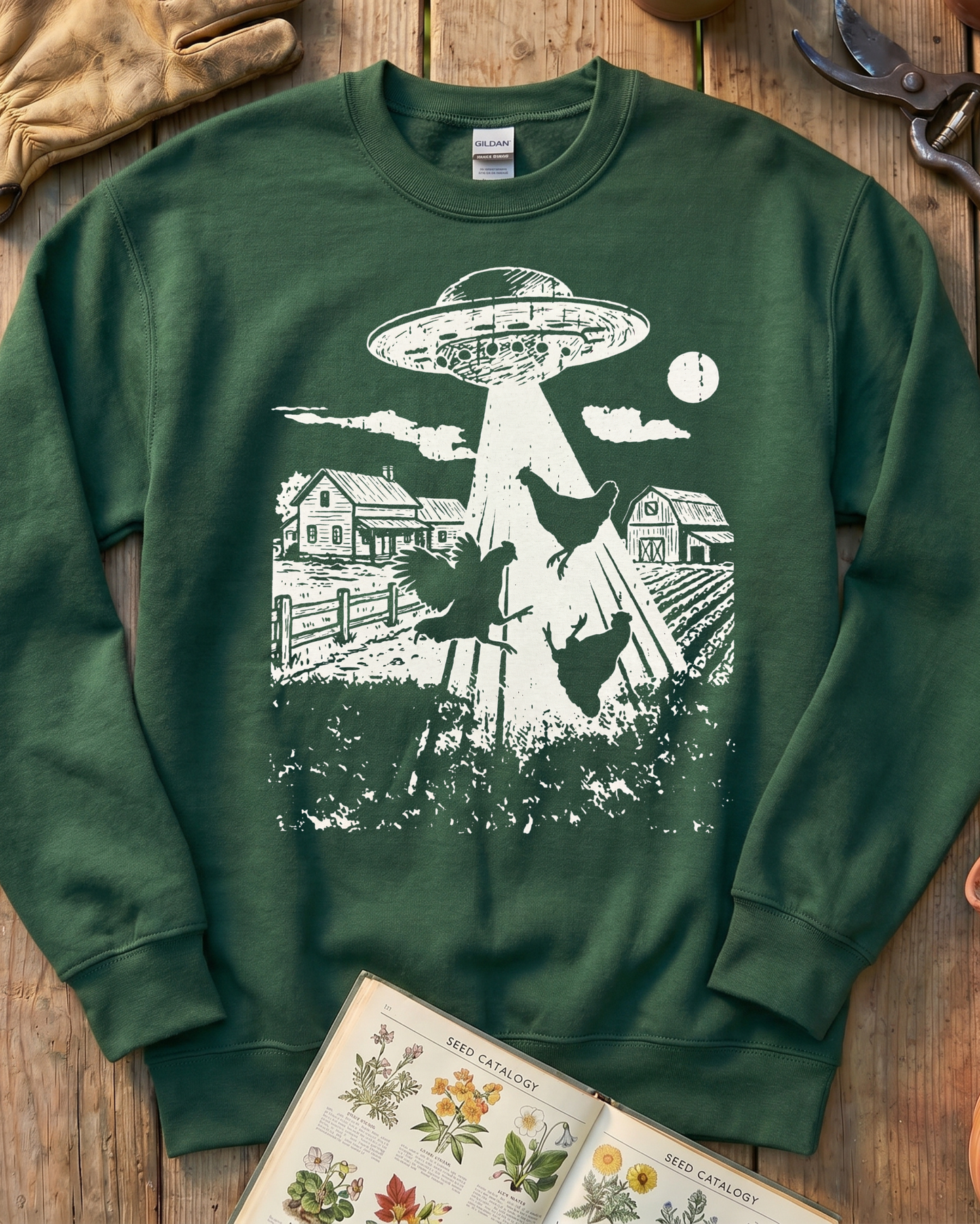 UFO Chickens Sweatshirt