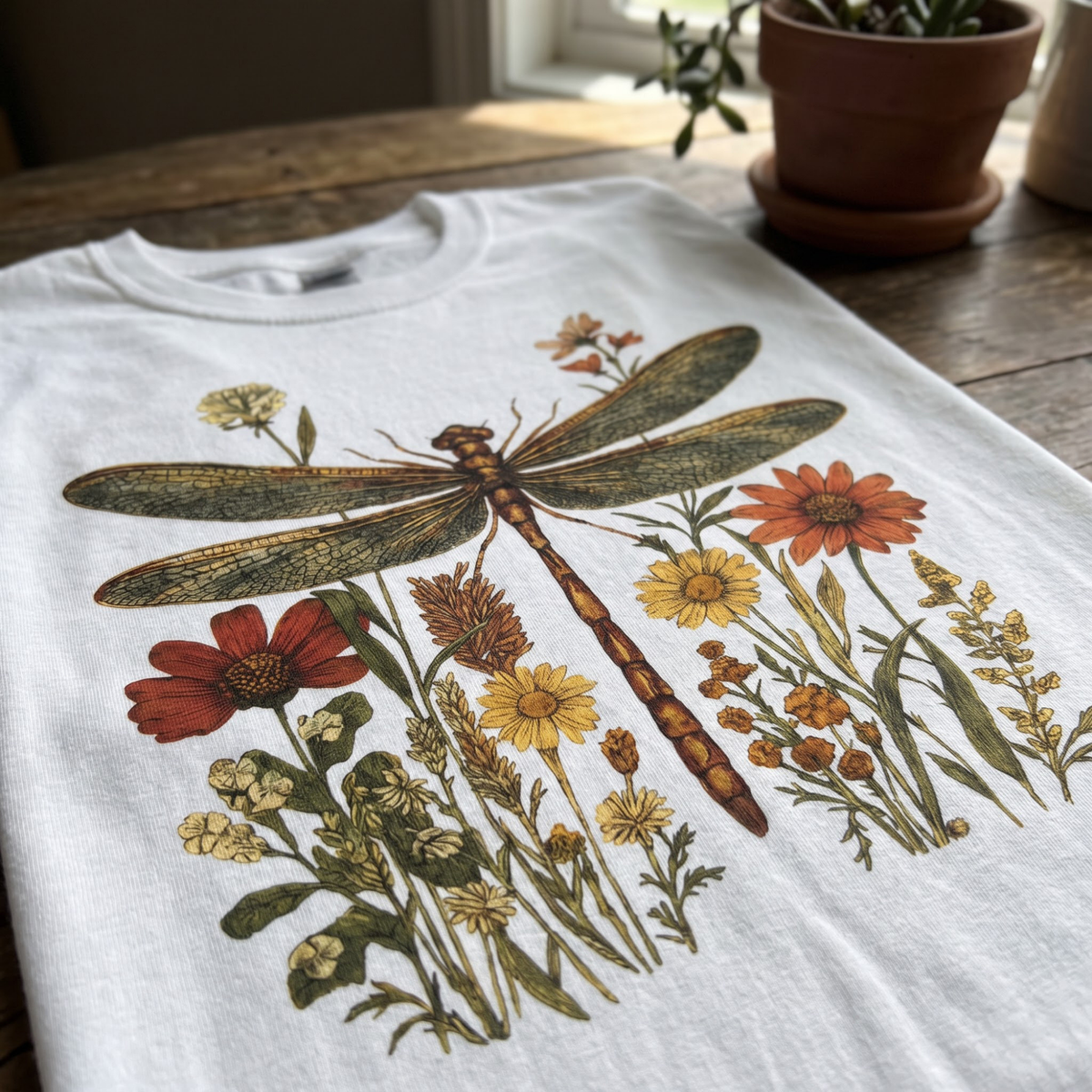 Dragonfly Wildflowers T‑Shirt