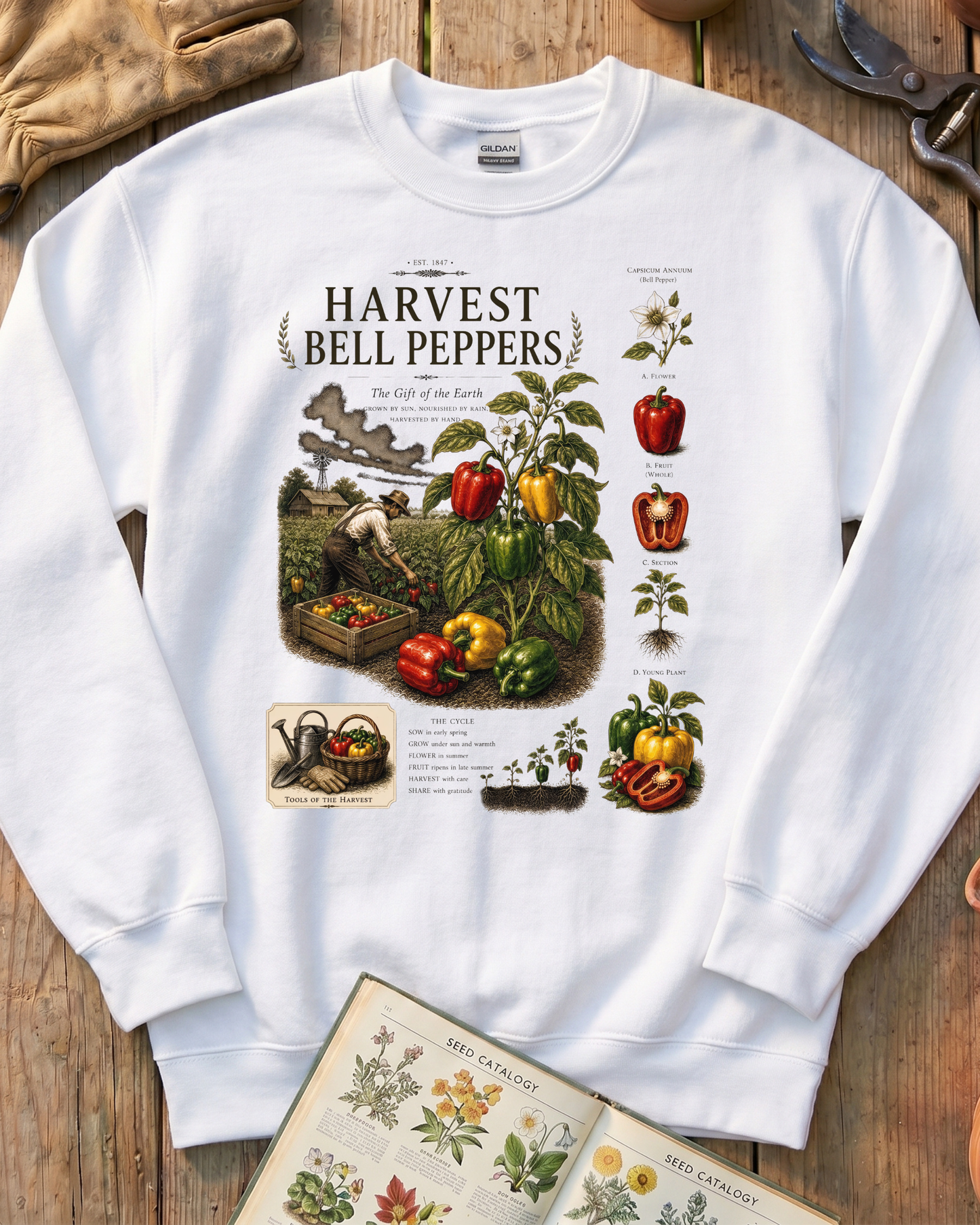 Harvest Bell Peppers Sweatshirt