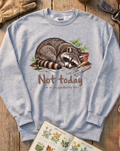 Raccoon Gardening Era Sweatshirt