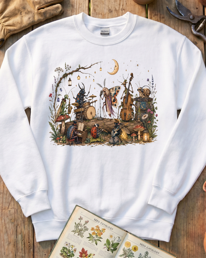 Moonlit Garden Insect Orchestra Sweatshirt