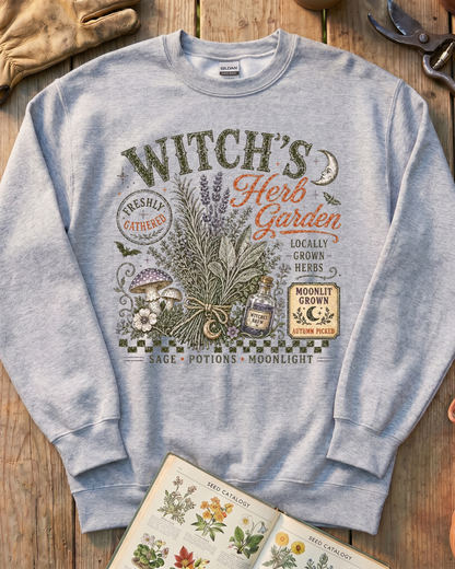 Autumn Witch Herb Garden Sweatshirt