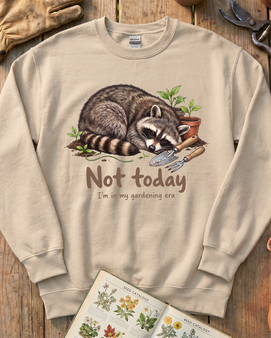 Raccoon Gardening Era Sweatshirt