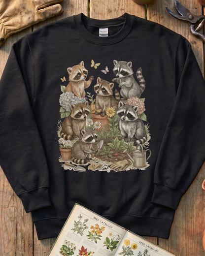 Raccoon Garden Sweatshirt