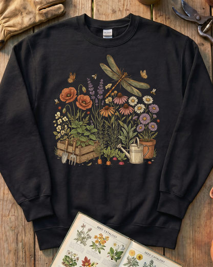 Dragonfly Wildflowers Sweatshirt