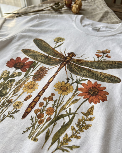 Dragonfly Wildflowers T‑Shirt