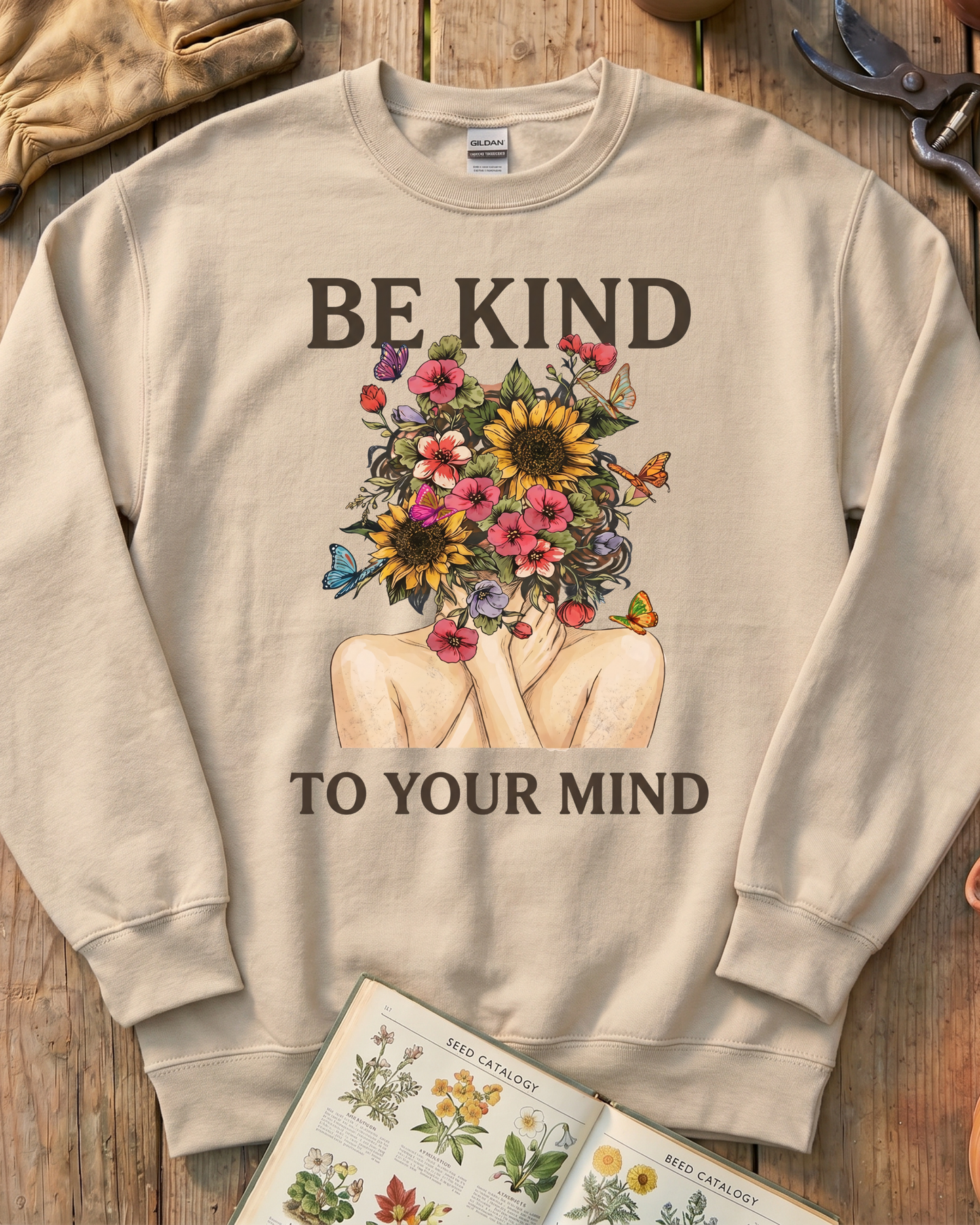 Be Kind To Your Mind Floral Sweatshirt