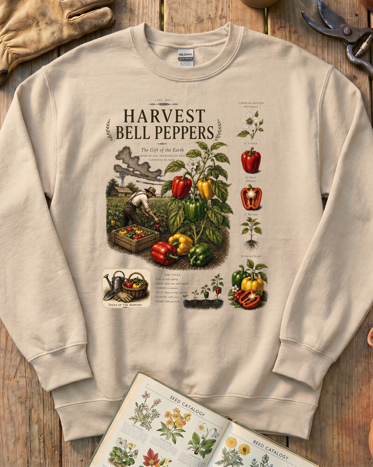 Harvest Bell Peppers Sweatshirt