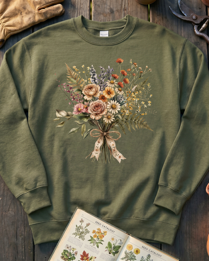 Floral Bouquet Botanical Sweatshirt