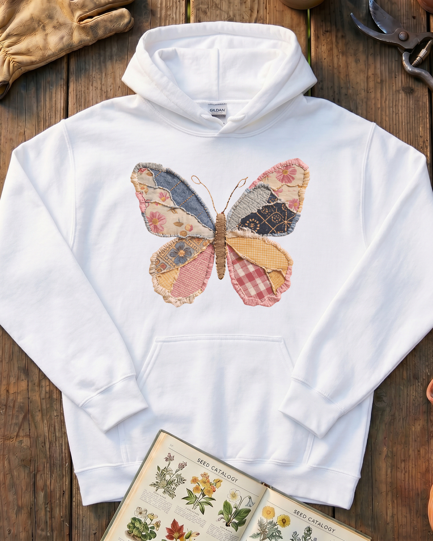 Patchwork Butterfly Hoodie
