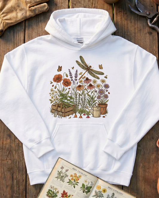 Dragonfly Wildflowers Hoodie