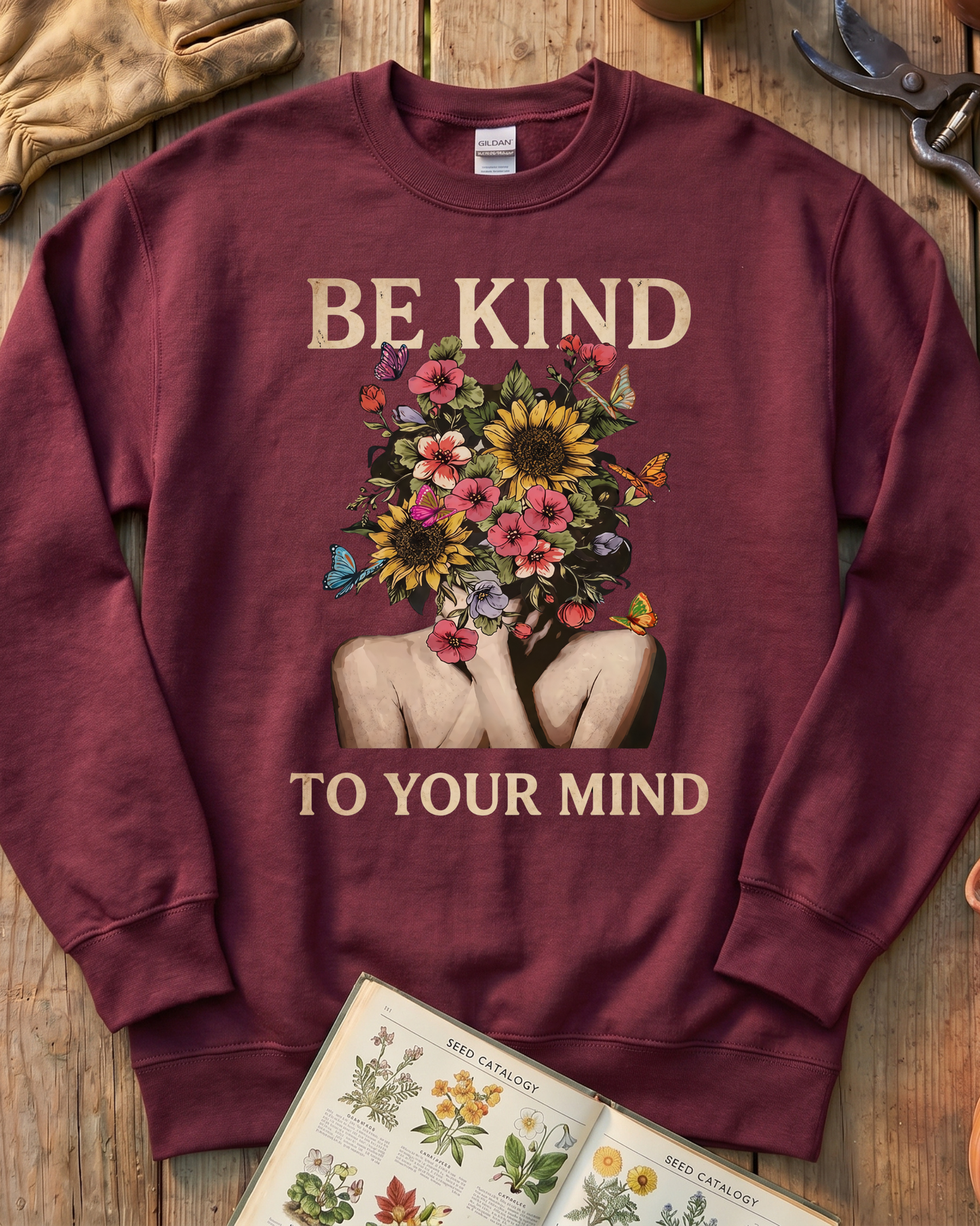 Be Kind To Your Mind Floral Sweatshirt