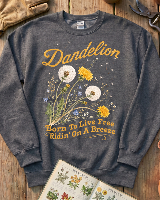 Wild Dandelion Breeze Sweatshirt
