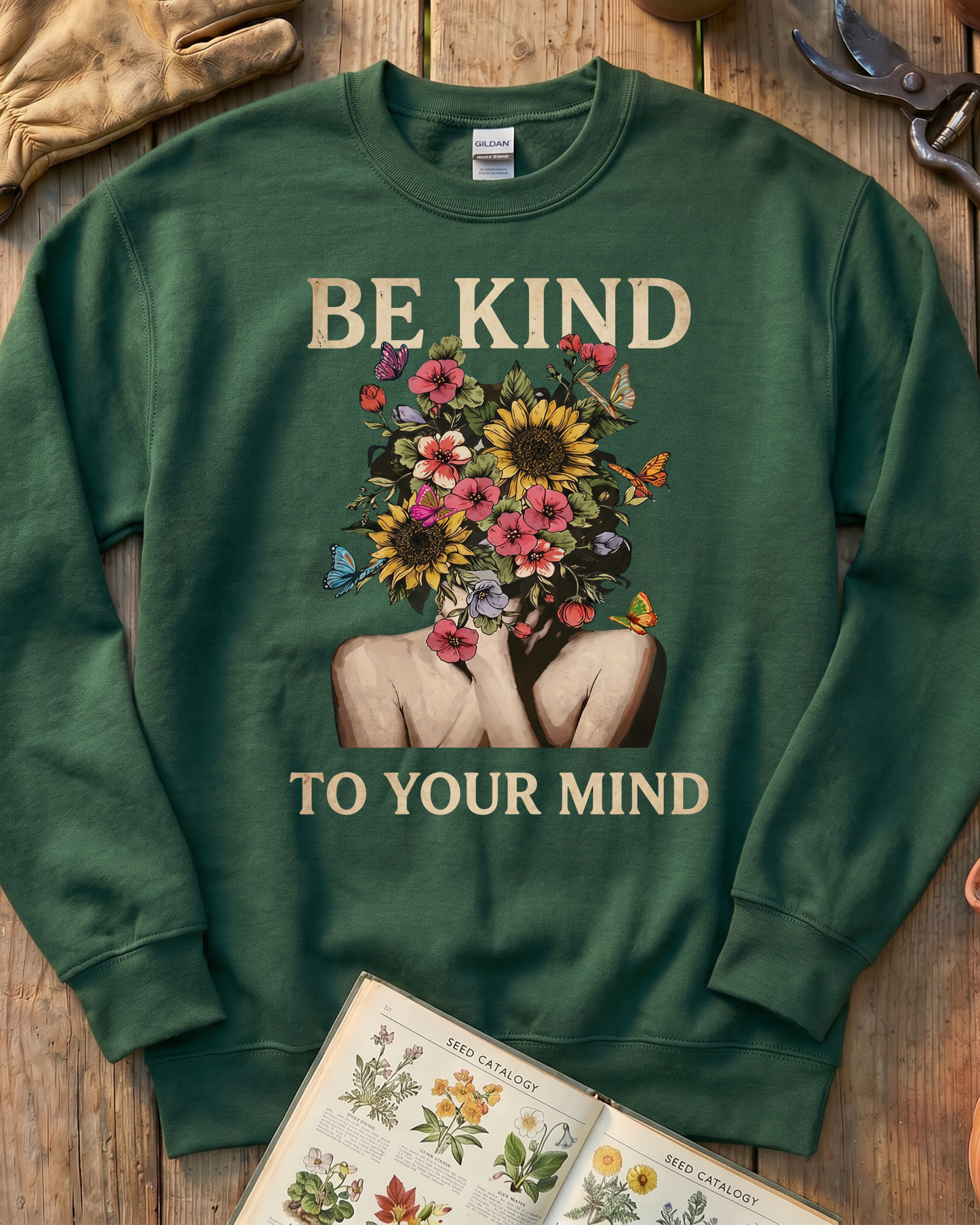 Be Kind To Your Mind Floral Sweatshirt
