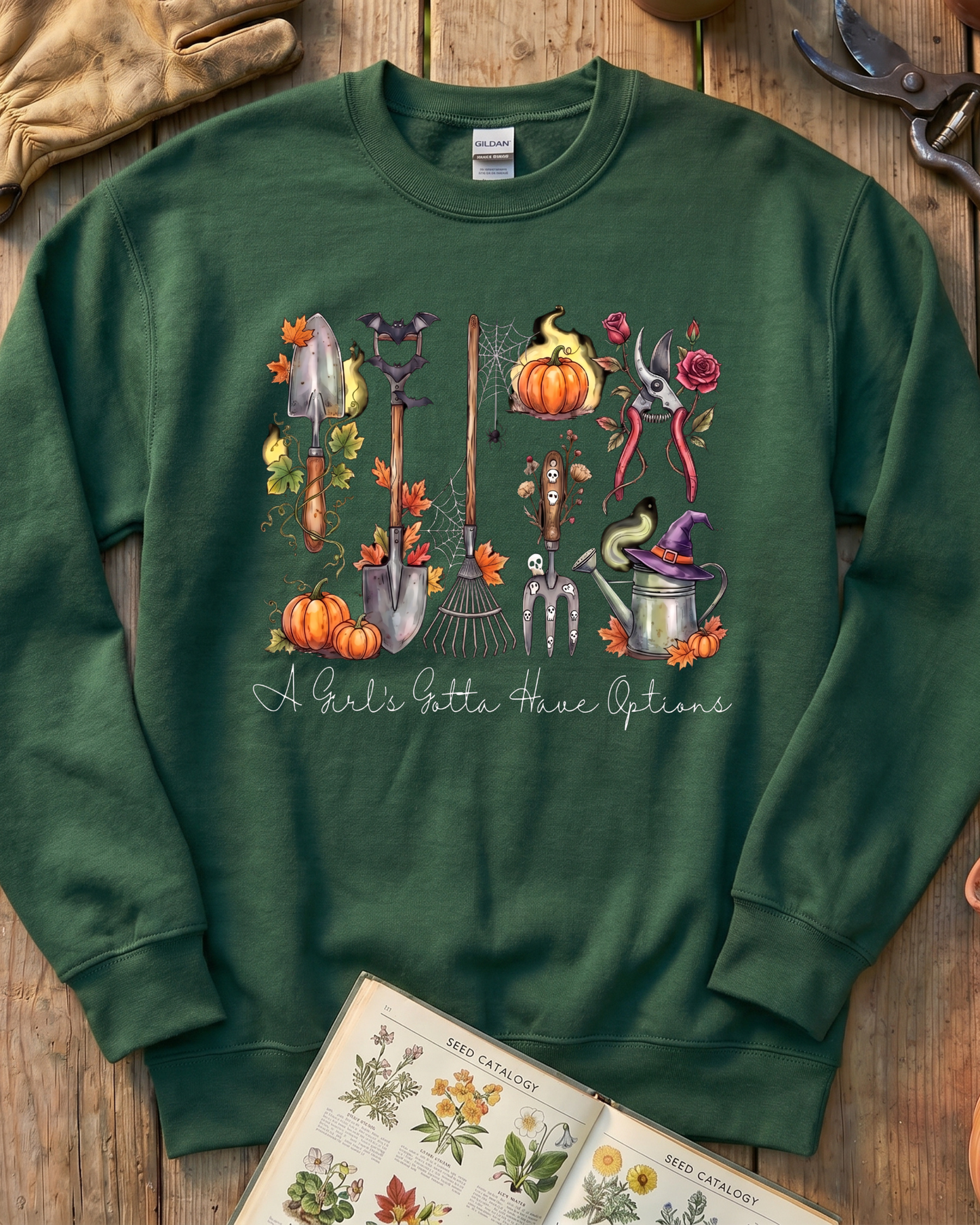 Spooky Gardener Tools Sweatshirt