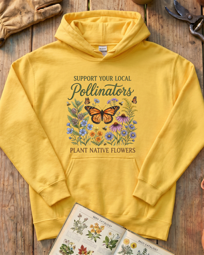 Support Your Local Pollinators Hoodie