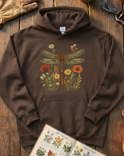 Dragonfly Wildflowers Hoodie