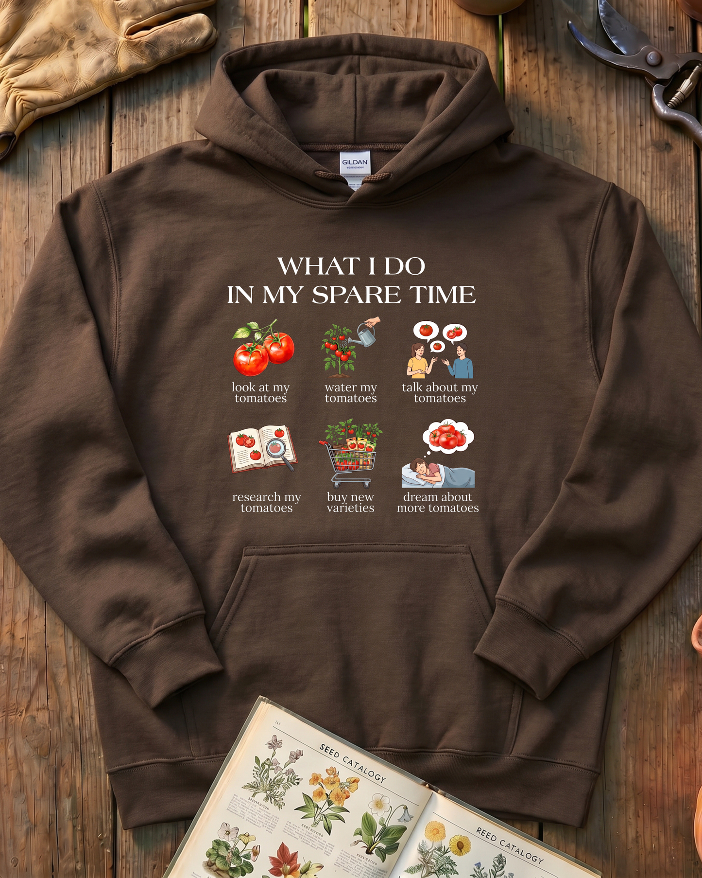 Gardening Tomato Lover Hoodie