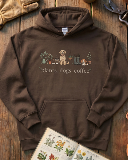Plant and Dog Lover Hoodie