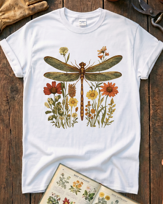 Dragonfly Wildflowers T‑Shirt
