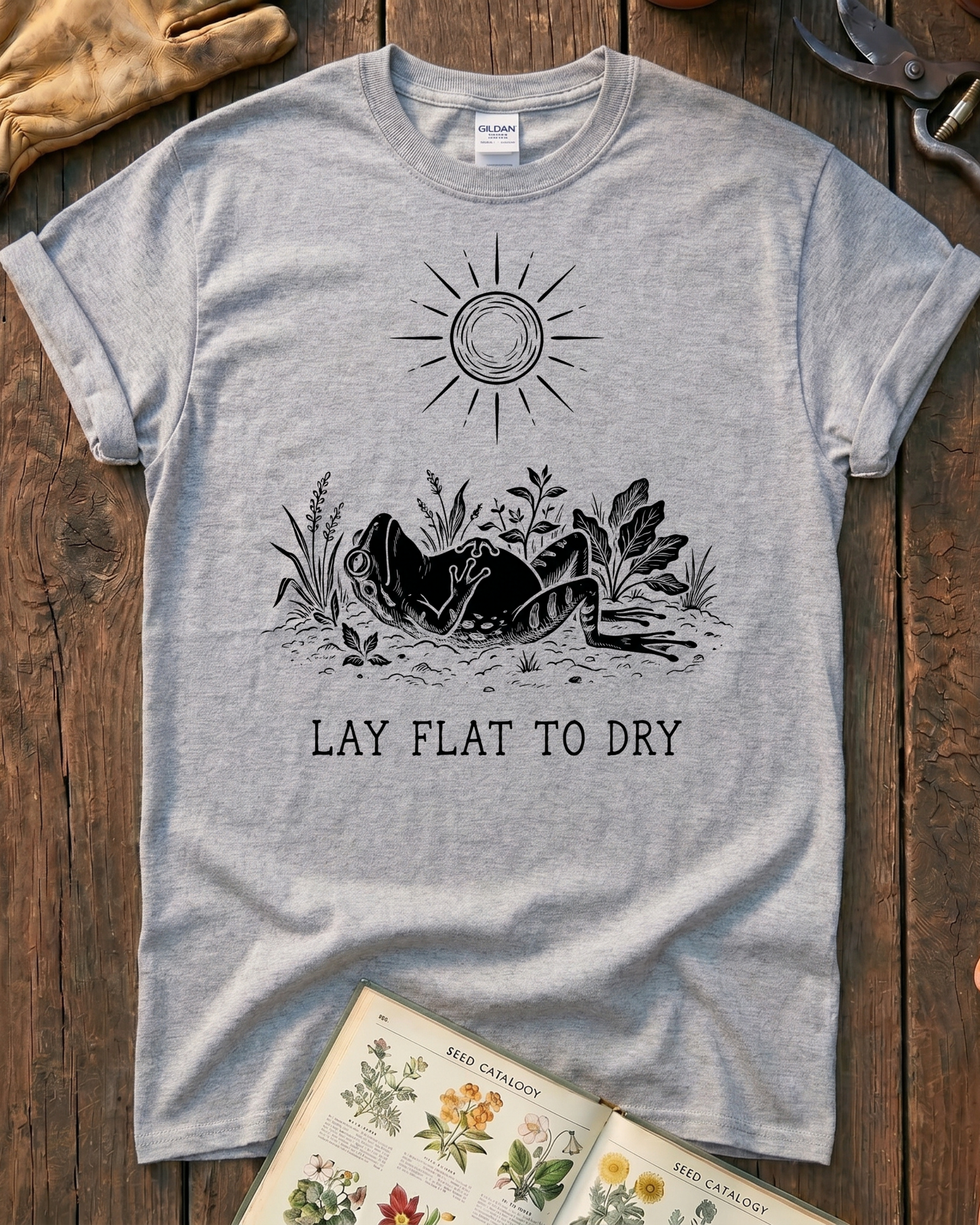 Lay Flat To Dry Frog T-Shirt
