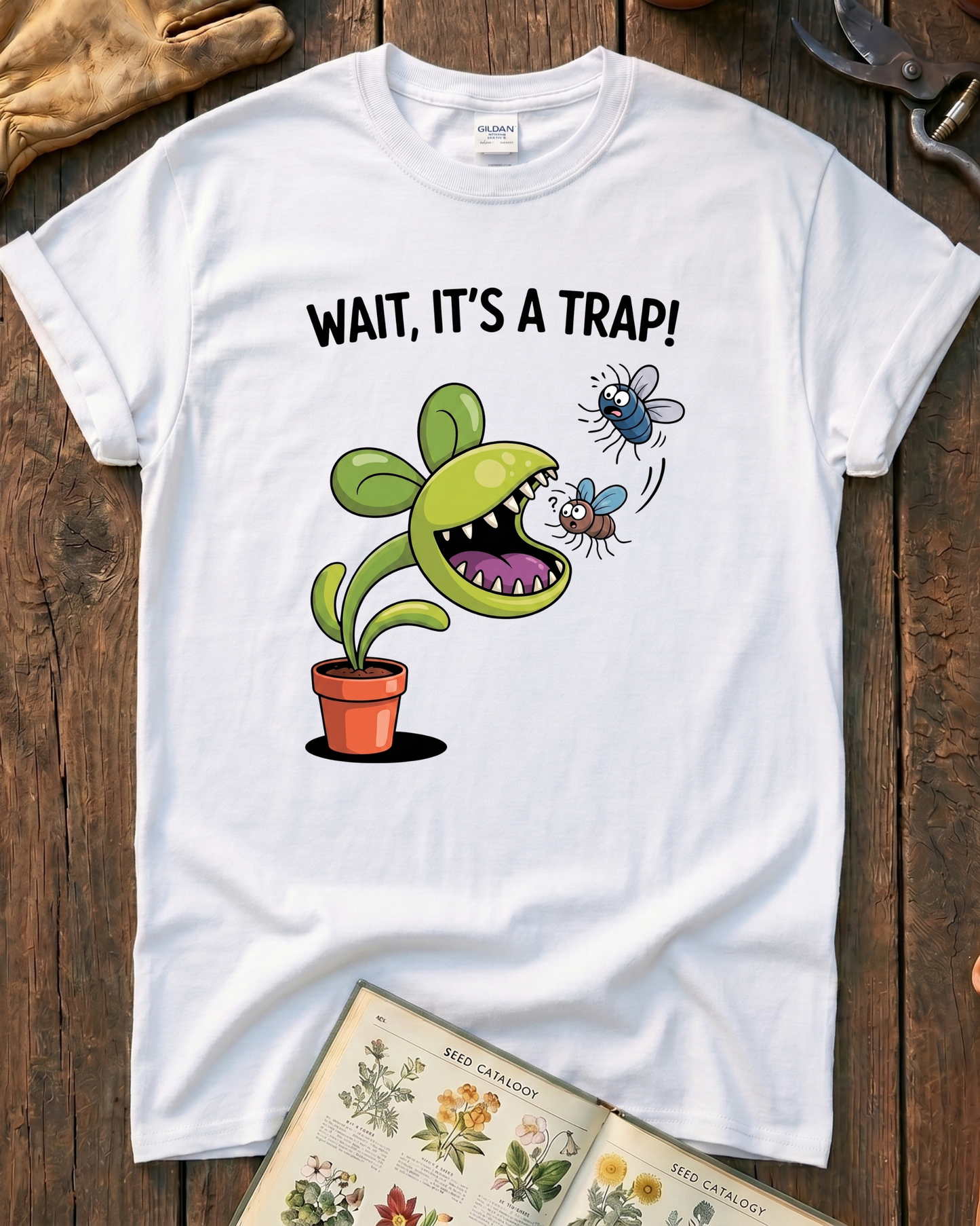 Funny Venus Flytrap T‑Shirt