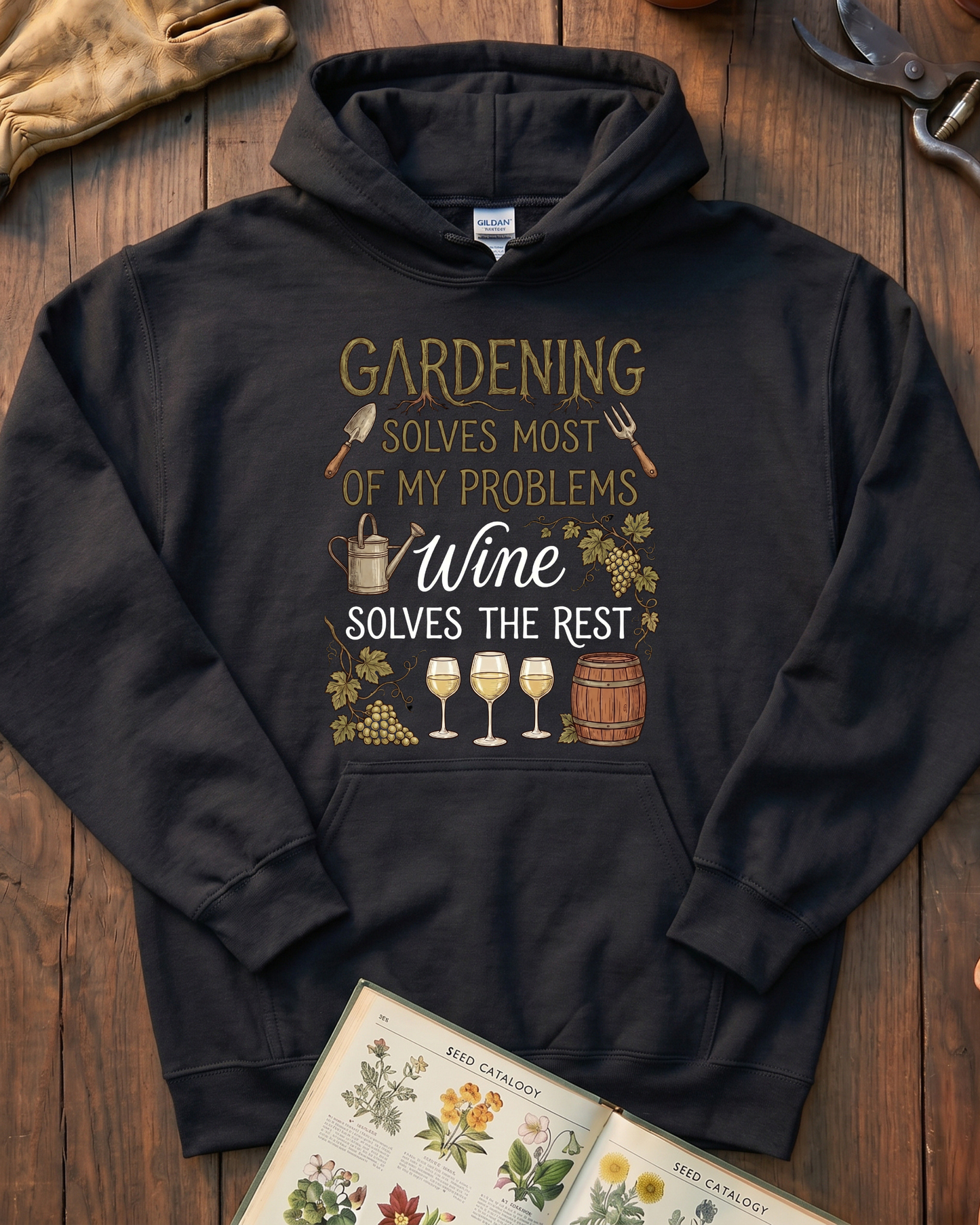 Wine Solves Problems Hoodie