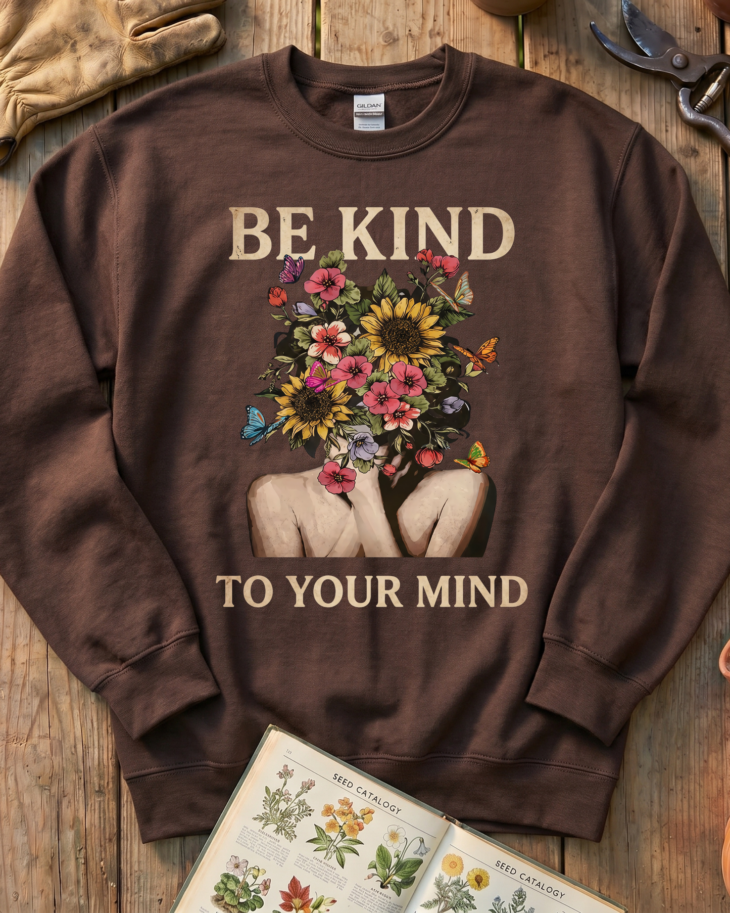 Be Kind To Your Mind Floral Sweatshirt