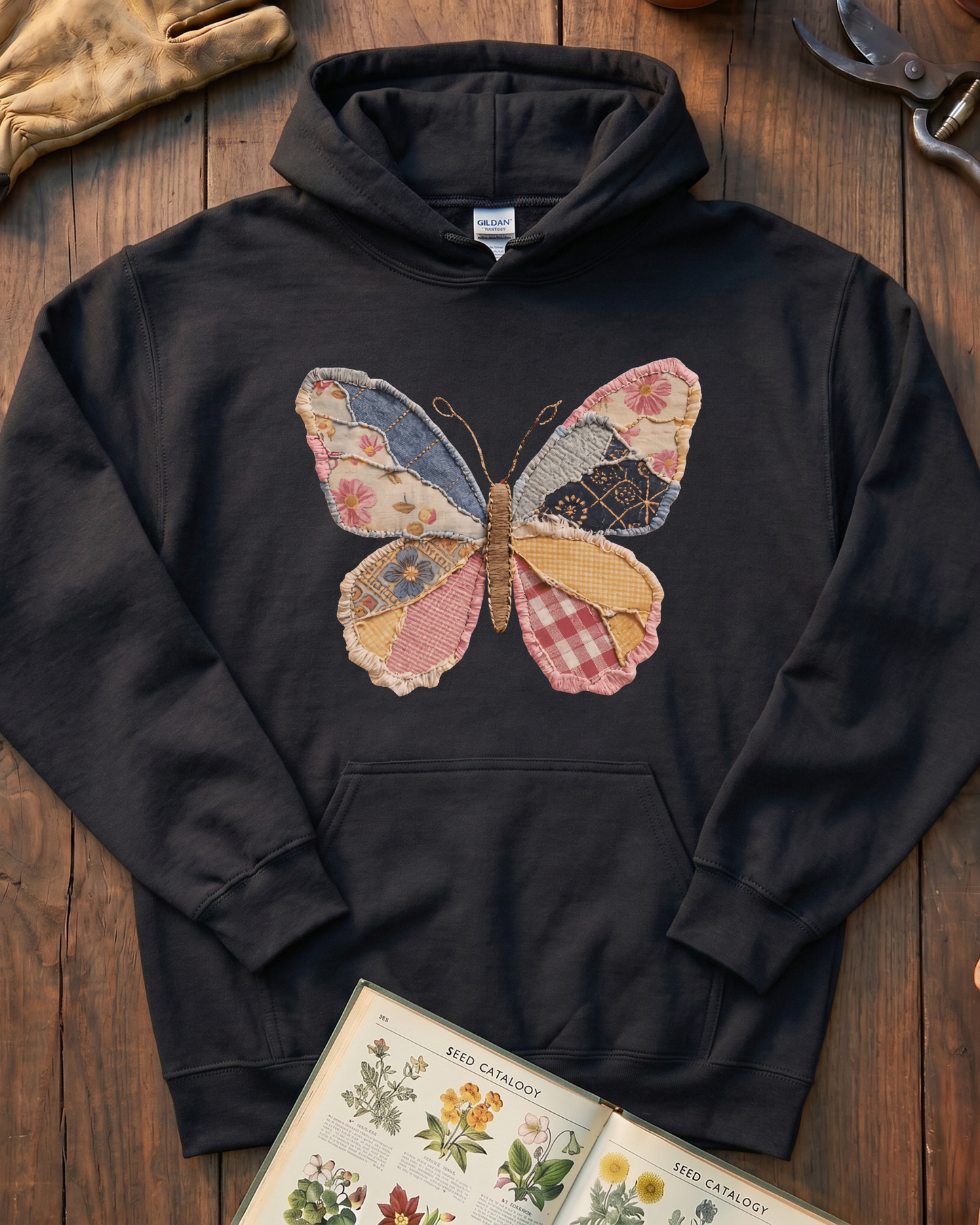 Patchwork Butterfly Hoodie