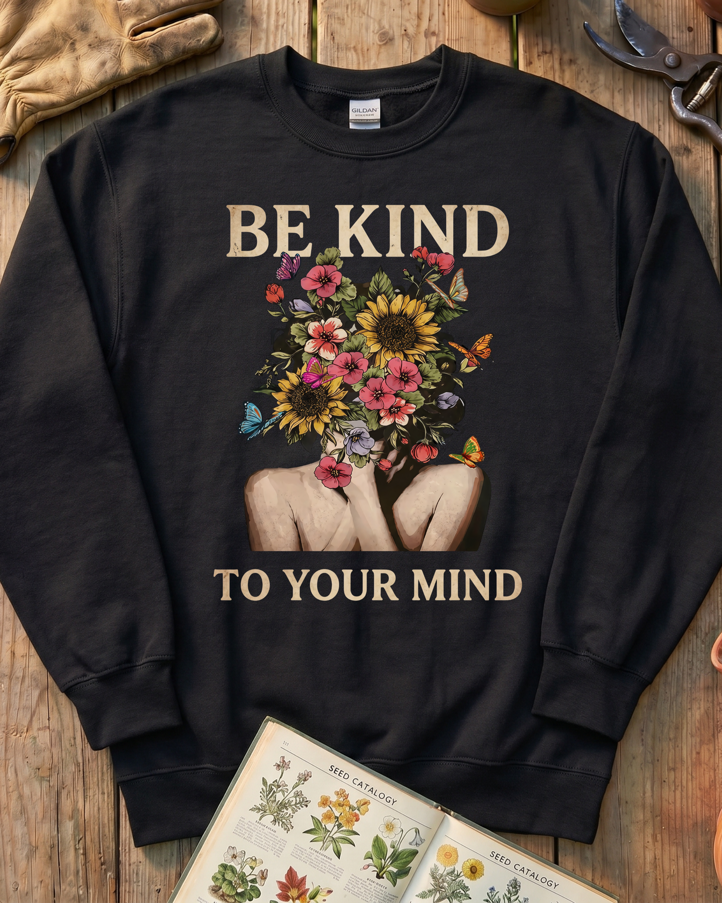 Be Kind To Your Mind Floral Sweatshirt