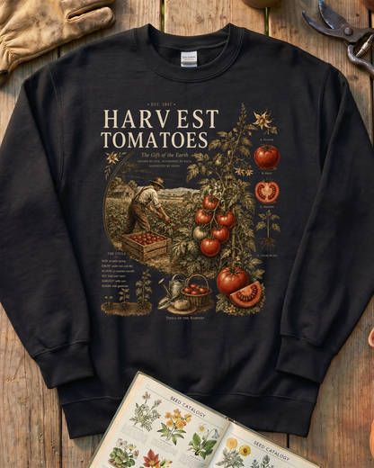 Harvest Tomatoes Vintage Garden Sweatshirt