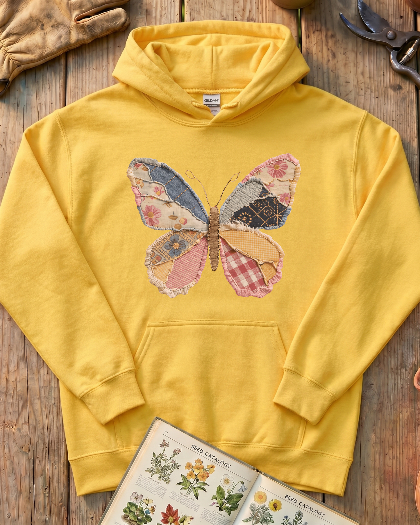 Patchwork Butterfly Hoodie