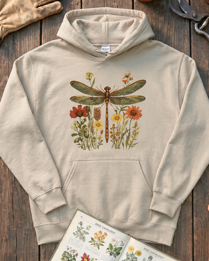 Dragonfly Wildflowers Hoodie
