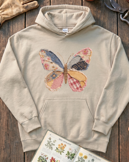 Patchwork Butterfly Hoodie