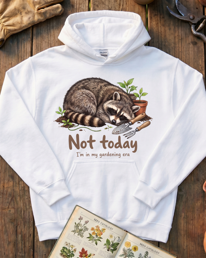 Funny Garden Raccoon Hoodie